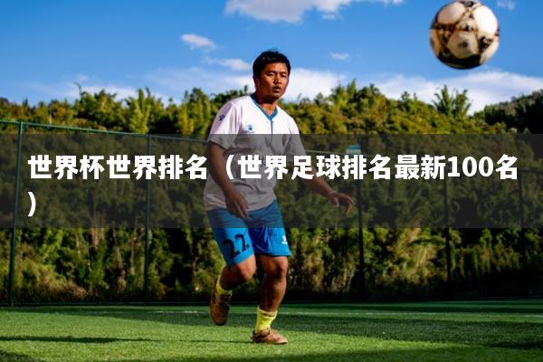 世界杯世界排名(世界足球排名最新100名)